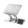 Podkładka chłodząca pod laptopy Wozinsky Podstawka pod laptopa tablet aluminiowa srebrna WRS-CPY84SS